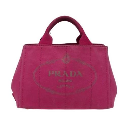 Pre-owned Canvas prada-bags Prada Vintage , Pink , Dames