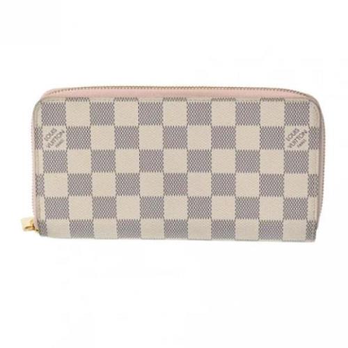 Pre-owned Canvas wallets Louis Vuitton Vintage , Beige , Dames