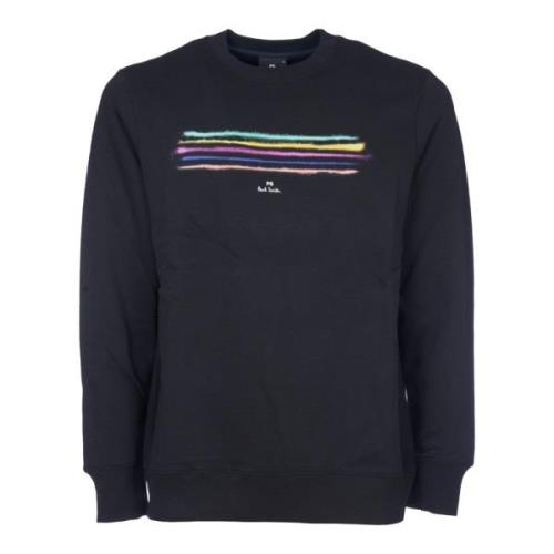 Zwart Gebreide Trui Crew Neck Sweatshirt PS By Paul Smith , Black , He...