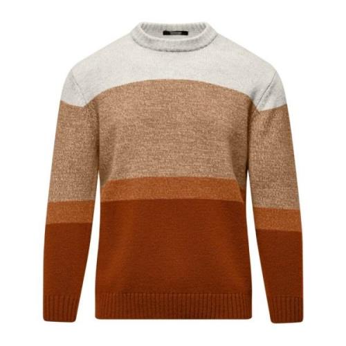 Zachte Wol Crew Neck Trui BomBoogie , Multicolor , Heren