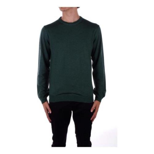 Logo Front Sweater Woolrich , Green , Heren