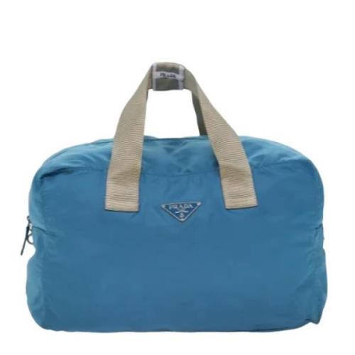 Pre-owned Canvas travel-bags Prada Vintage , Blue , Dames