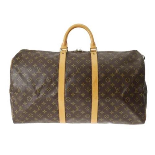 Pre-owned Canvas handbags Louis Vuitton Vintage , Brown , Dames