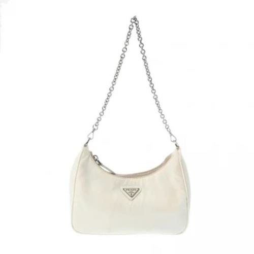 Pre-owned Nylon handbags Prada Vintage , White , Dames