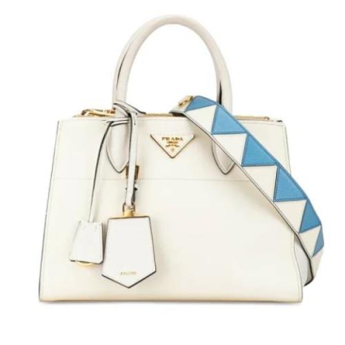 Pre-owned Leather prada-bags Prada Vintage , White , Dames