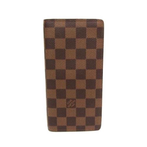 Pre-owned Canvas wallets Louis Vuitton Vintage , Brown , Heren