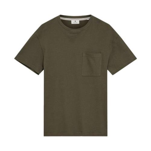 Korte Mouw Structuur T-shirt Anerkjendt , Green , Heren