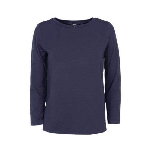 Ronde hals top Marella , Blue , Dames