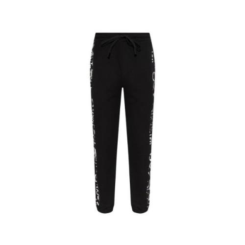 Sweatpants met logo Versace Jeans Couture , Black , Heren