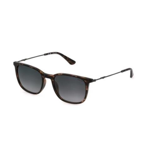 Donker Havana Zonnebril Rook Gradient Lenzen Police , Brown , Unisex