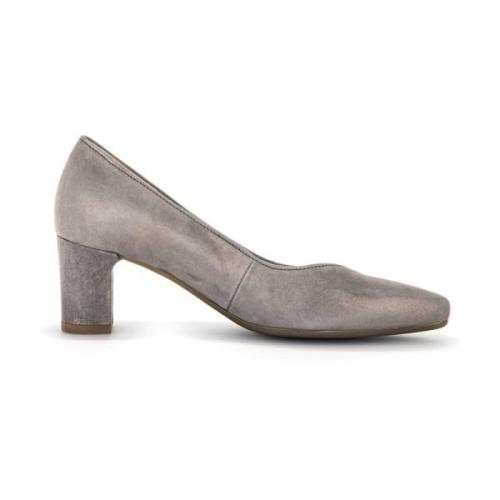 Klassieke Pumps met Drill Detail Gabor , Gray , Dames