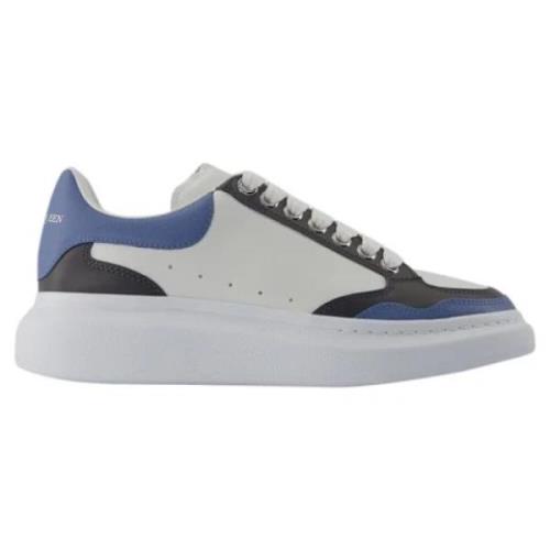 Leather sneakers Alexander McQueen , Blue , Dames