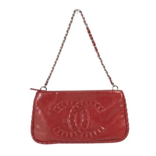 Pre-owned Leather chanel-bags Chanel Vintage , Red , Dames