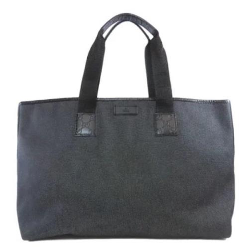 Pre-owned Canvas totes Gucci Vintage , Black , Dames