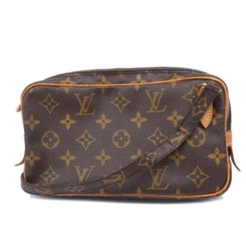 Pre-owned Fabric shoulder-bags Louis Vuitton Vintage , Brown , Dames