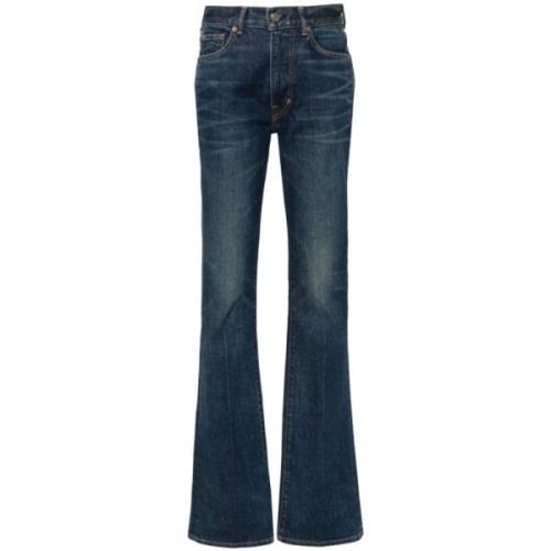 Blauwe Jeans Damesmode Aw24 Tom Ford , Blue , Dames