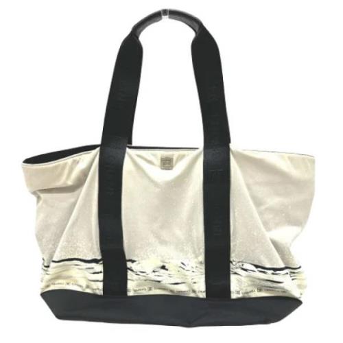 Pre-owned Canvas totes Chanel Vintage , Beige , Dames