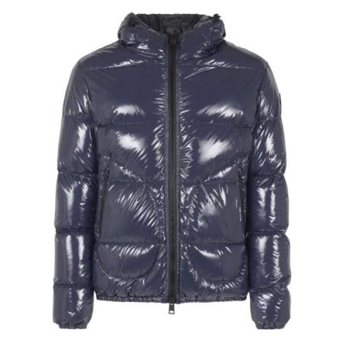 Blauwe Piumino Jas Herno , Blue , Heren