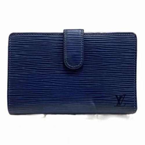 Pre-owned Leather wallets Louis Vuitton Vintage , Purple , Dames