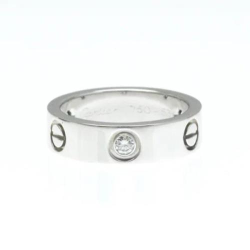 Pre-owned White Gold rings Cartier Vintage , Gray , Dames