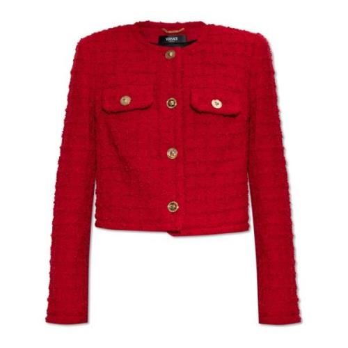 Blazer met zakken Versace , Red , Dames