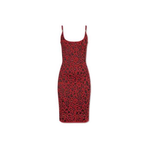 Jurk met Bandjes Versace , Red , Dames