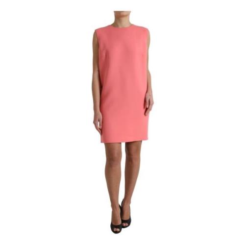 Elegante mouwloze Shift Mini-jurk Dolce & Gabbana , Pink , Dames