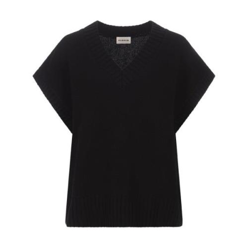 Zwarte Cashmere V-Hals Trui P.a.r.o.s.h. , Black , Dames