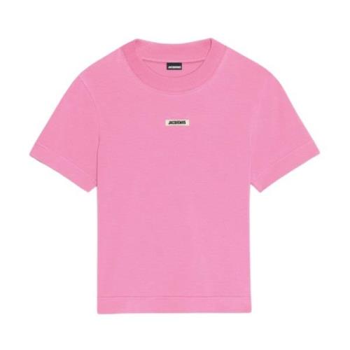 Patch Logo T-Shirt Jacquemus , Pink , Dames