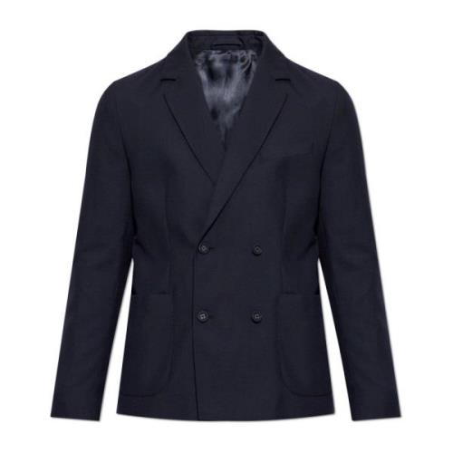 Wollen Blazer Officine Générale , Blue , Heren