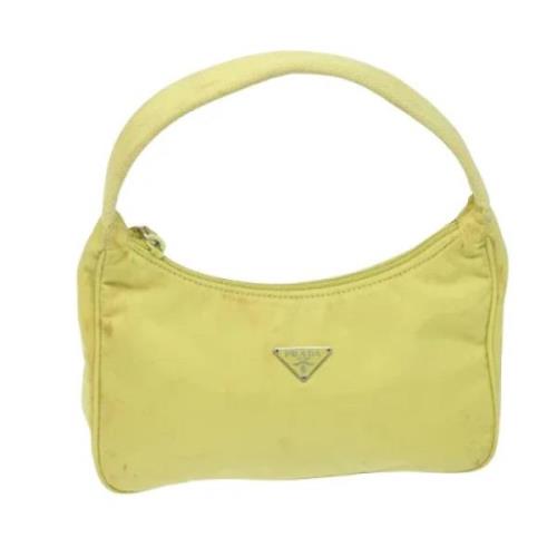 Pre-owned Fabric clutches Prada Vintage , Yellow , Dames