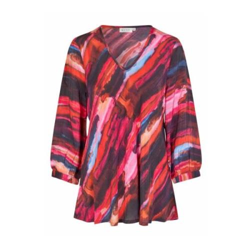 Abstract Print Top & T-Shirt Masai , Multicolor , Dames