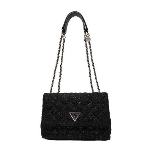 Omkeerbare Flap Handtas Zwart Guess , Black , Dames