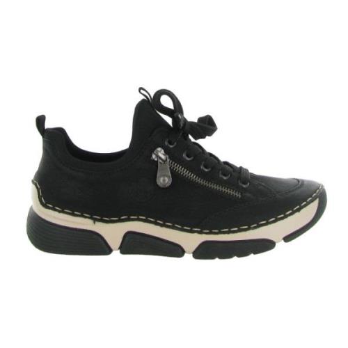 Dames Casual Schoenen Rieker , Black , Dames