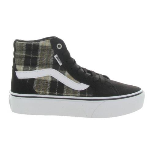 Platform Plaid Dames Schoenen Vans , Black , Dames