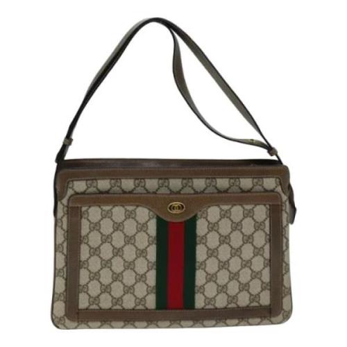 Pre-owned Canvas gucci-bags Gucci Vintage , Beige , Dames