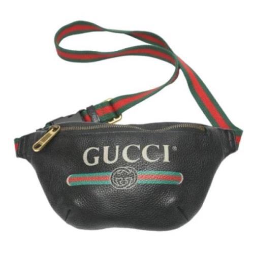 Pre-owned Leather gucci-bags Gucci Vintage , Black , Unisex