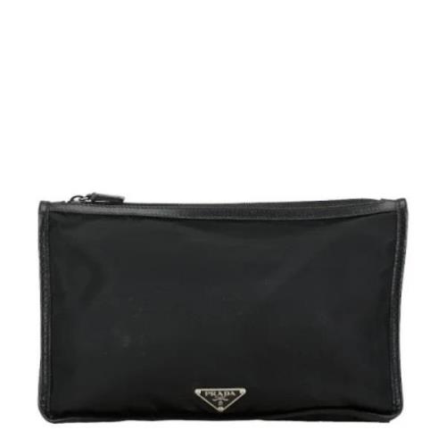 Pre-owned Fabric clutches Prada Vintage , Black , Dames