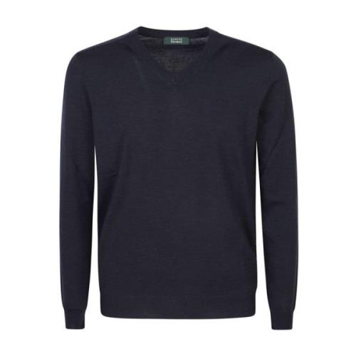 Zwarte Sweaters voor Heren Zanone , Black , Heren