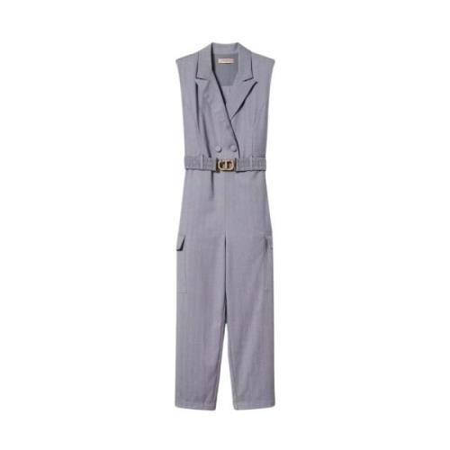 Mouwloze Jumpsuit Twinset , Gray , Dames