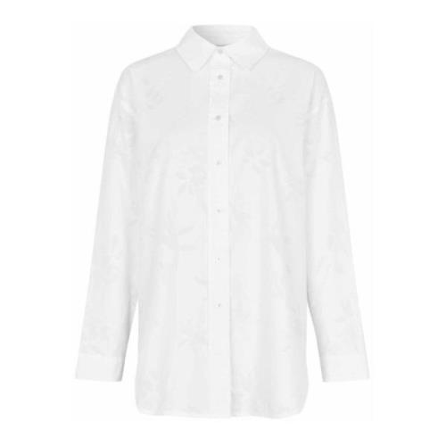 Witte Shirt met Kraag en Knopen Masai , White , Dames