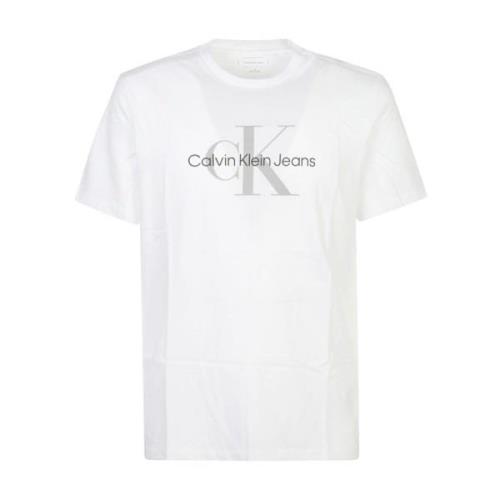 Witte T-shirts en Polos Calvin Klein Jeans , White , Heren