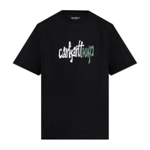 Bedrukt T-shirt Carhartt Wip , Black , Heren