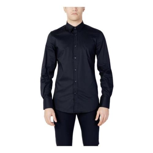 Blauw Slim Fit Overhemd met Lange Mouwen Antony Morato , Blue , Heren