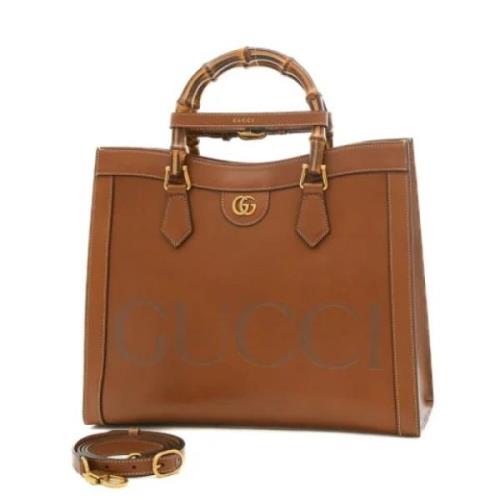 Pre-owned Leather gucci-bags Gucci Vintage , Brown , Dames