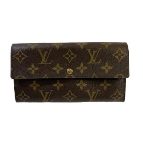 Pre-owned Canvas wallets Louis Vuitton Vintage , Brown , Dames