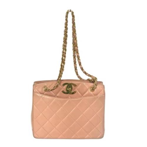 Pre-owned Leather chanel-bags Chanel Vintage , Pink , Dames