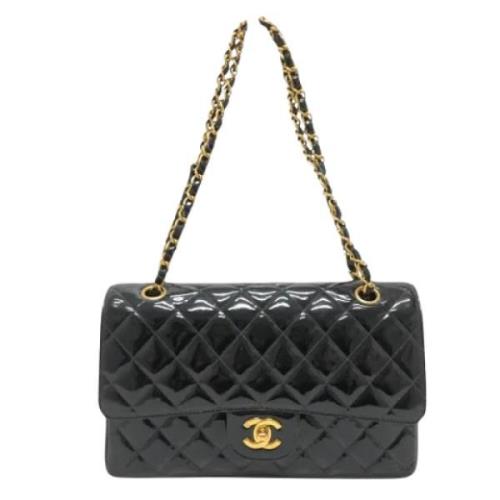 Pre-owned Leather chanel-bags Chanel Vintage , Black , Dames