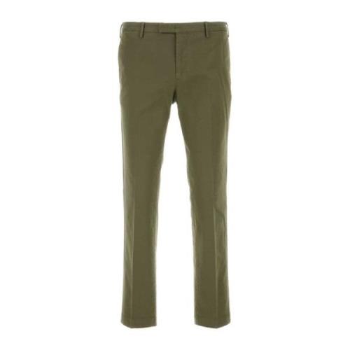 Stretch Katoenen Khaki Broek PT Torino , Green , Heren