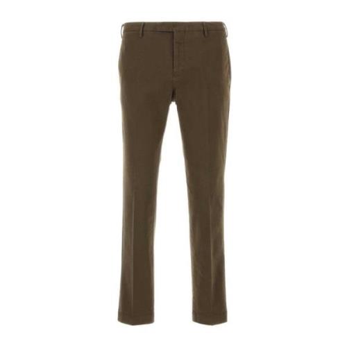 Stretch Katoen Modder Broek PT Torino , Brown , Heren